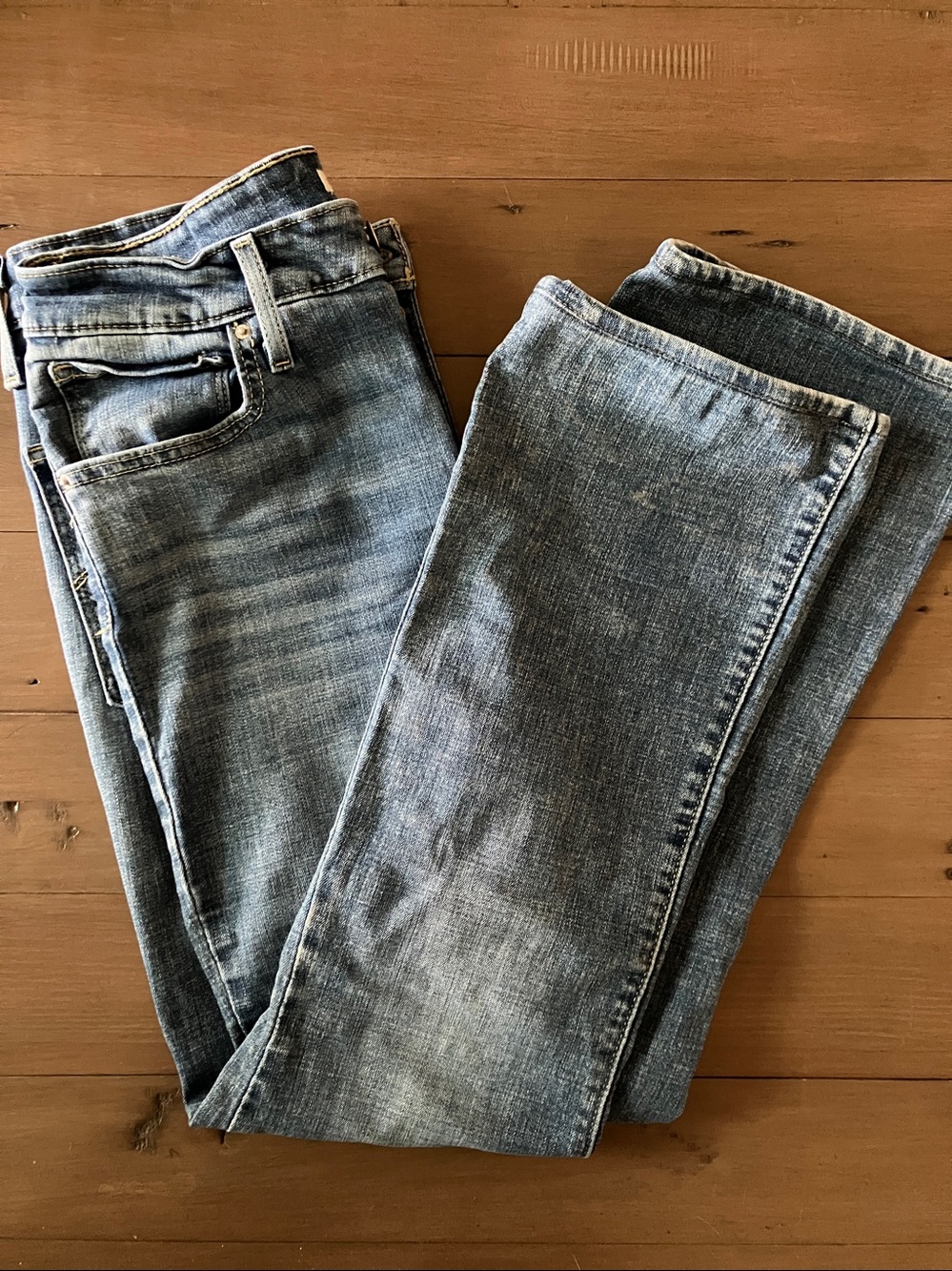 Levi's Blue Denim Jeans 725 High Rise Bootcut 30 - Picture 6 of 9